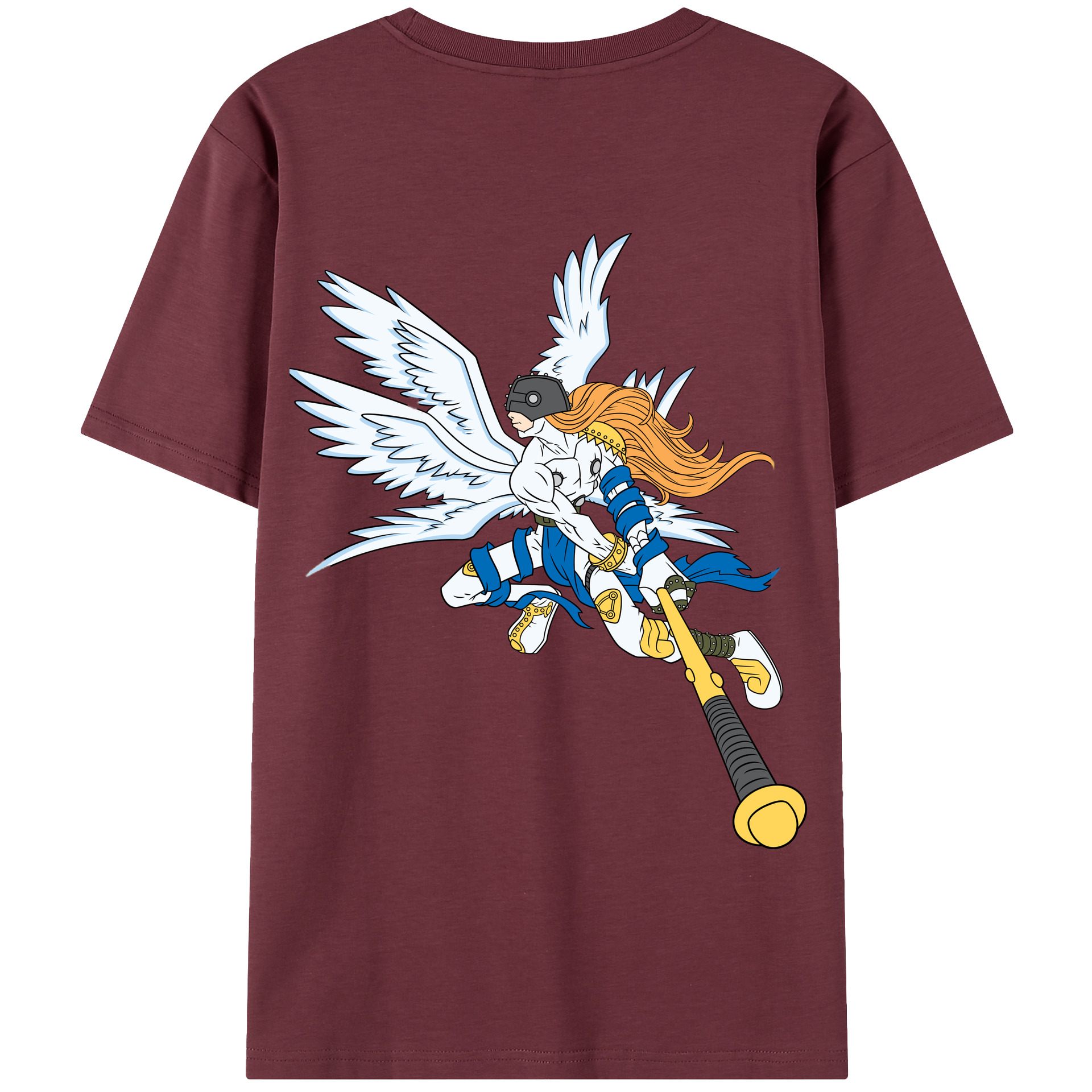 （画像用） Digimon デジタルモンスター/デジモン 綿100％半袖Tシャツ（背面プリント）